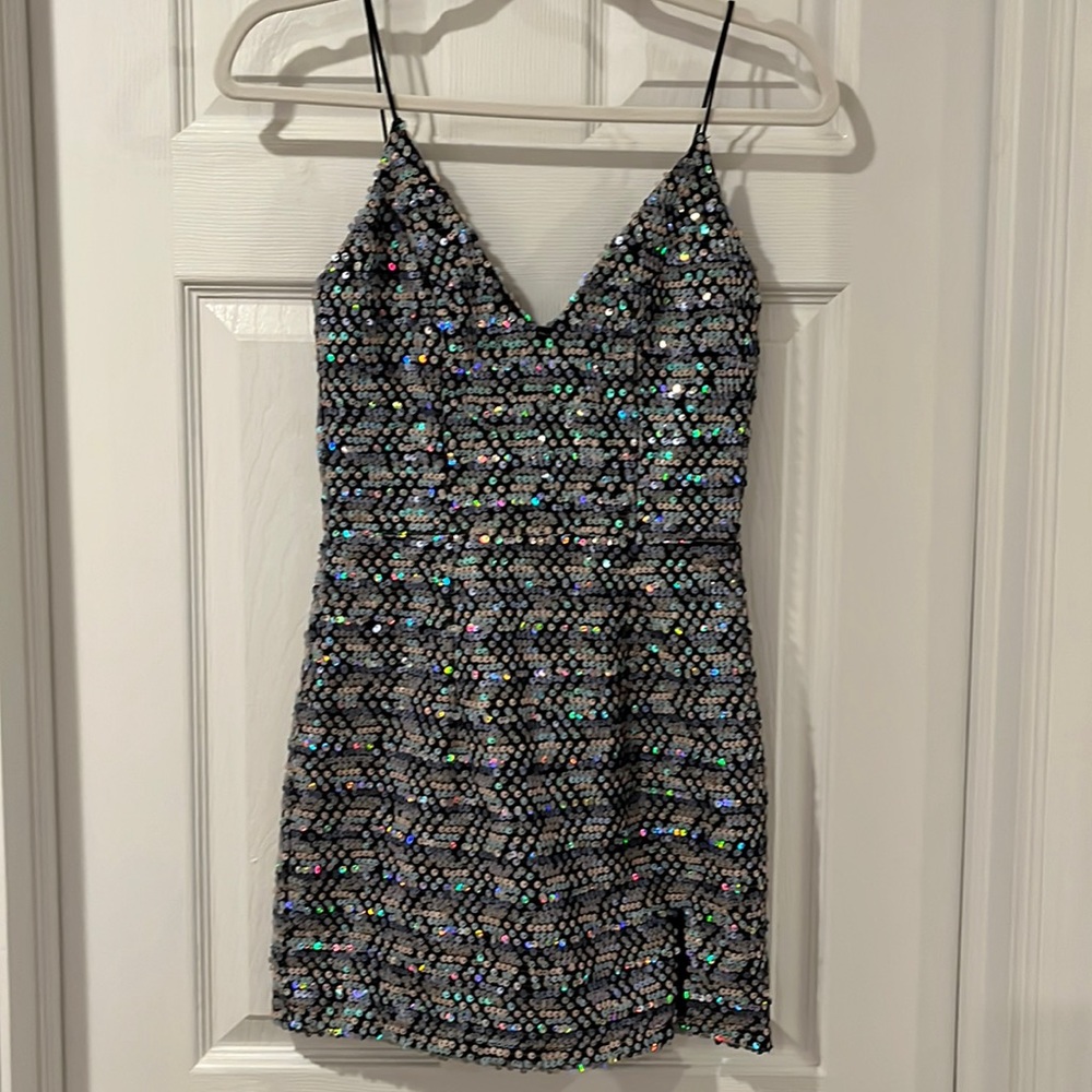 Superdown Dress. Sequined. Adjustable Spaghetti S… - image 1